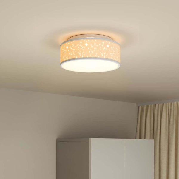 Graue Deckenlampe mit Strahlern