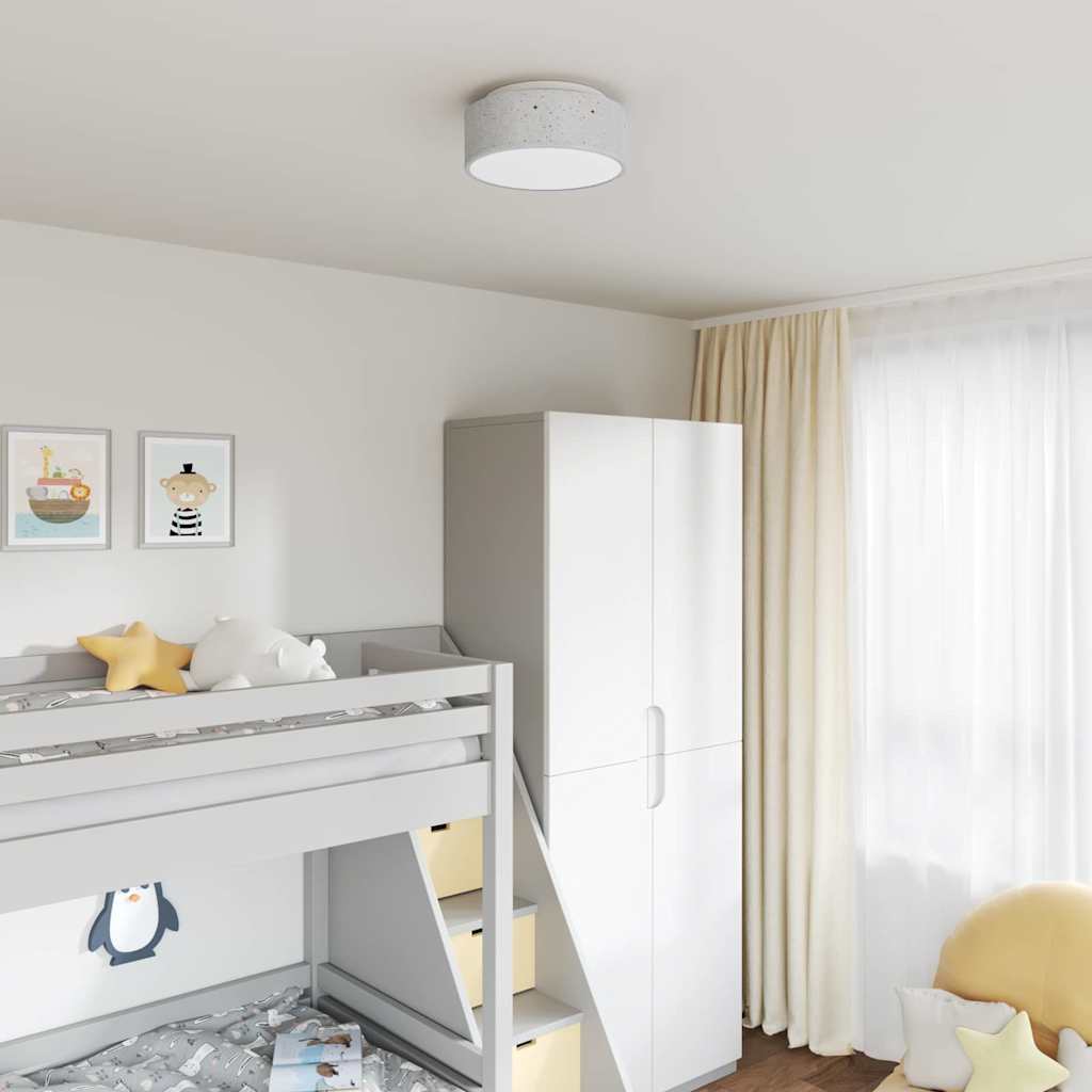Graue Deckenlampe mit Strahlern