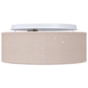 Deckenlampe mit Strahlern Taupe Stoff