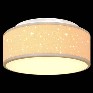 Deckenlampe mit Strahlern Taupe Stoff