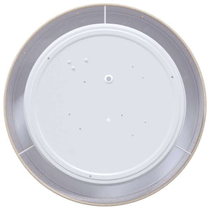 Deckenlampe mit Strahlern Taupe Stoff