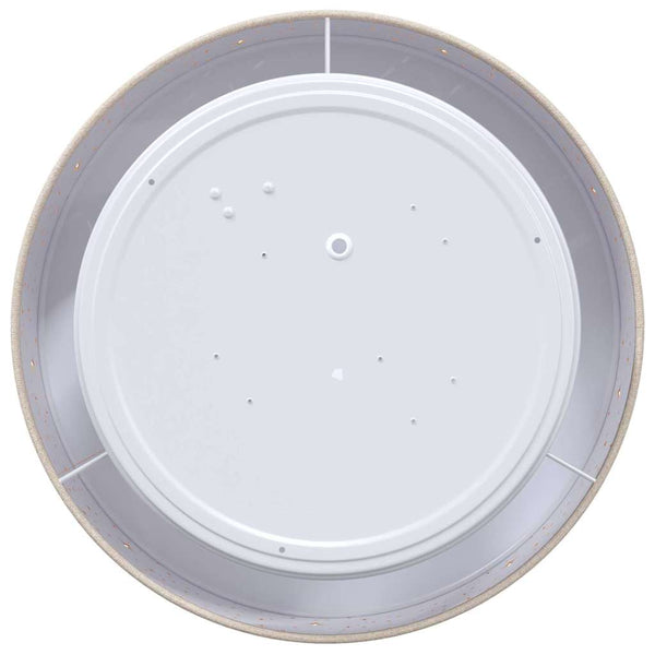 Deckenlampe mit Strahlern Taupe Stoff
