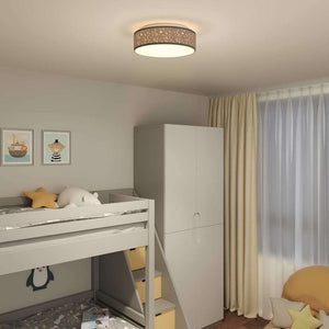 Schwarze Deckenlampe mit Strahlern
