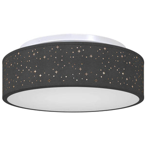 Schwarze Deckenlampe mit Strahlern