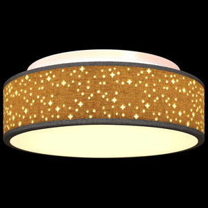 Schwarze Deckenlampe mit Strahlern