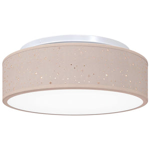 Deckenlampe mit Strahlern Taupe Stoff