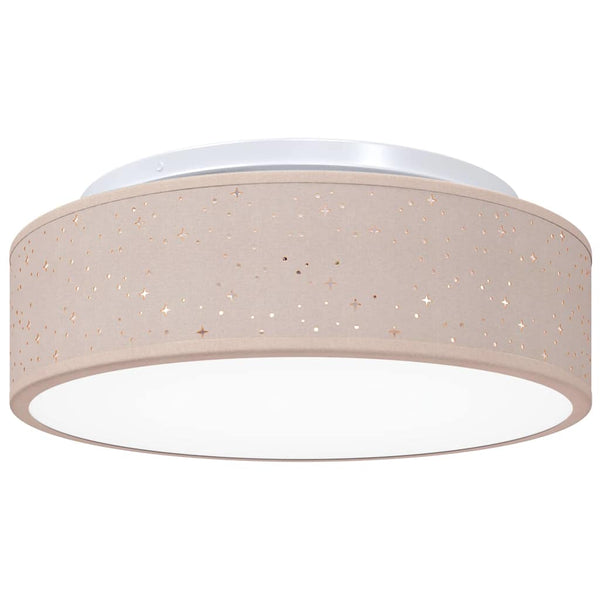 Deckenlampe mit Strahlern Taupe Stoff