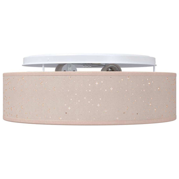 Deckenlampe mit Strahlern Taupe Stoff