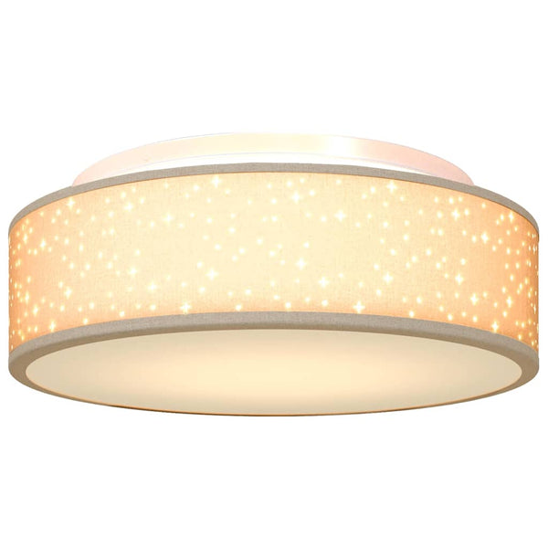 Deckenlampe mit Strahlern Taupe Stoff
