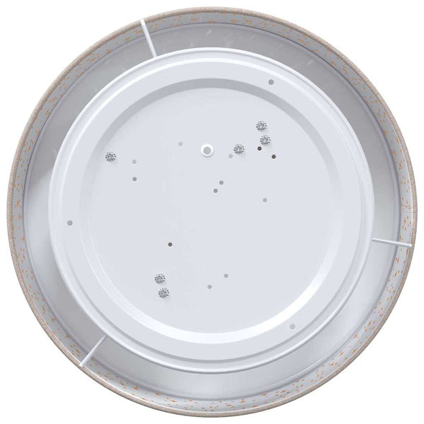 Deckenlampe mit Strahlern Taupe Stoff