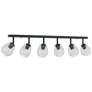 Schwarzer Deckenstrahler, 4-flammig
