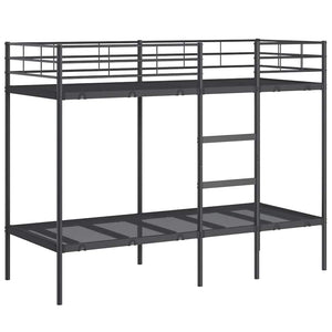 Etagenbett Schwarz 75x190 cm Stahl