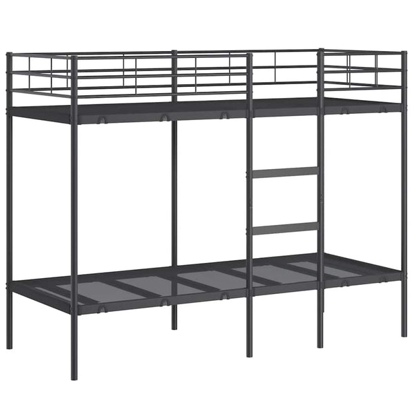 Etagenbett Schwarz 75x190 cm Stahl