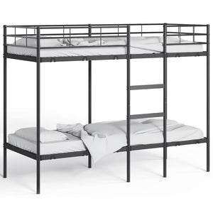 Etagenbett Schwarz 75x190 cm Stahl
