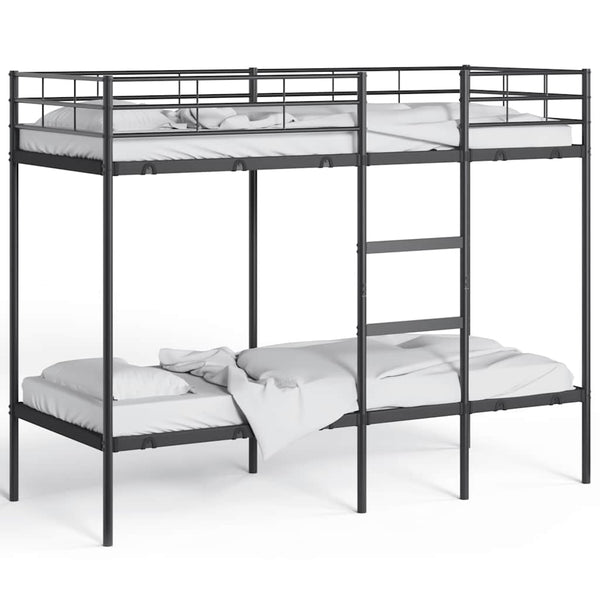 Etagenbett Schwarz 75x190 cm Stahl
