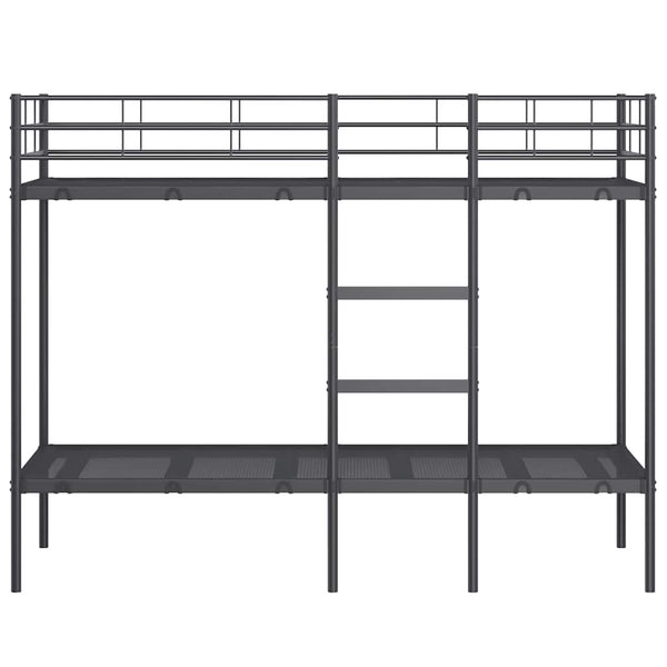 Etagenbett Schwarz 75x190 cm Stahl