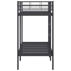 Etagenbett Schwarz 75x190 cm Stahl