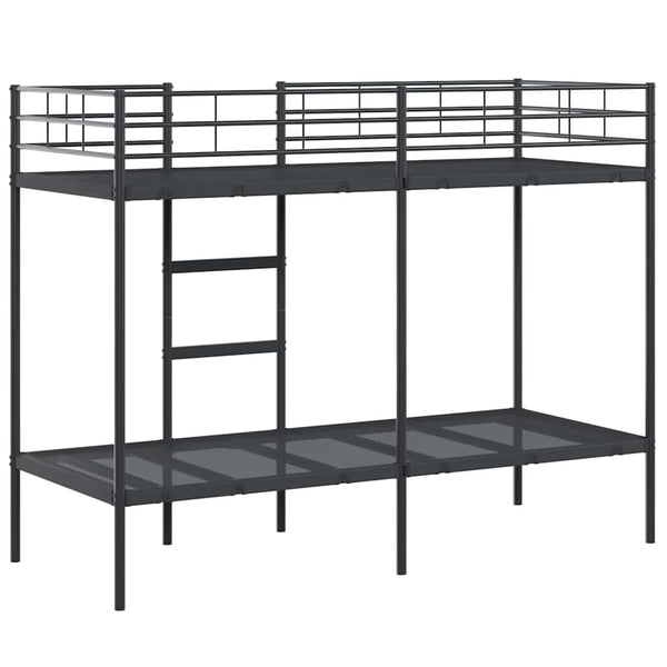 Etagenbett Schwarz 75x190 cm Stahl