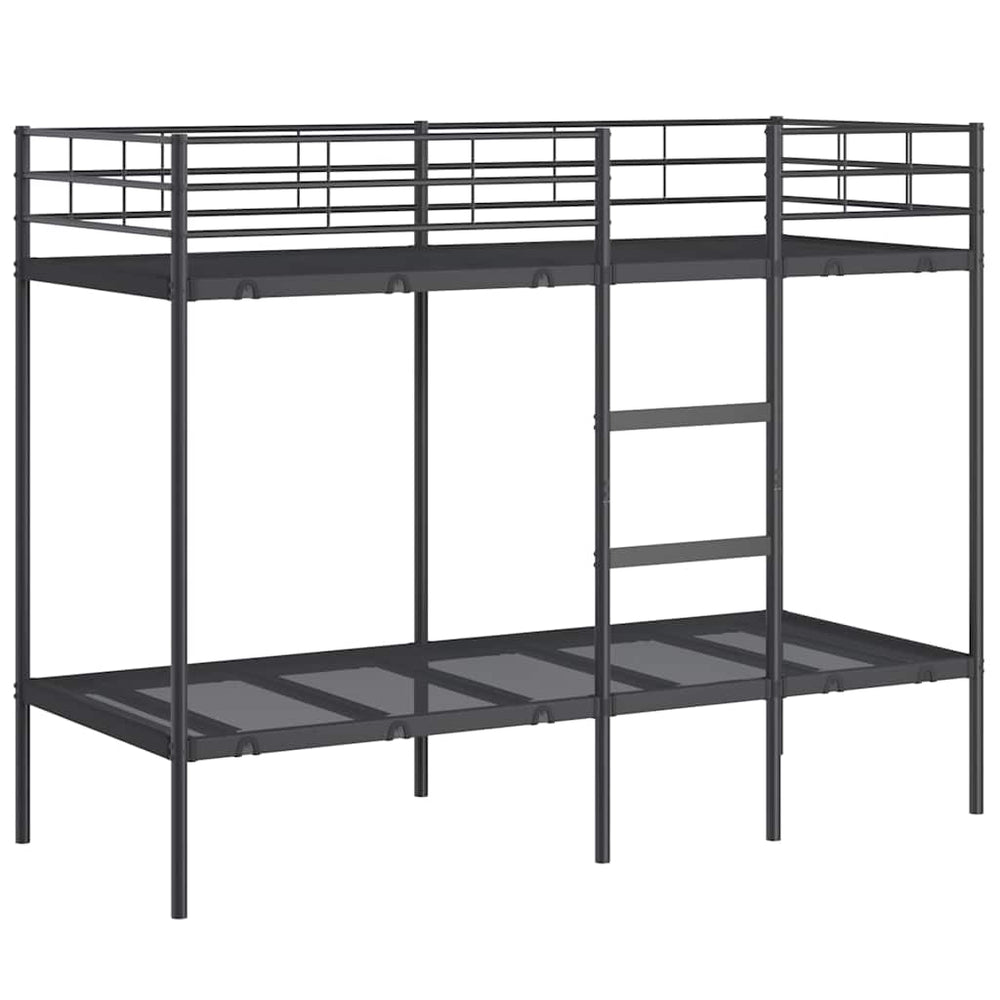 Etagenbett 80x200 cm Stahl Schwarz