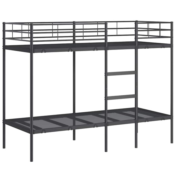 Etagenbett 80x200 cm Stahl Schwarz
