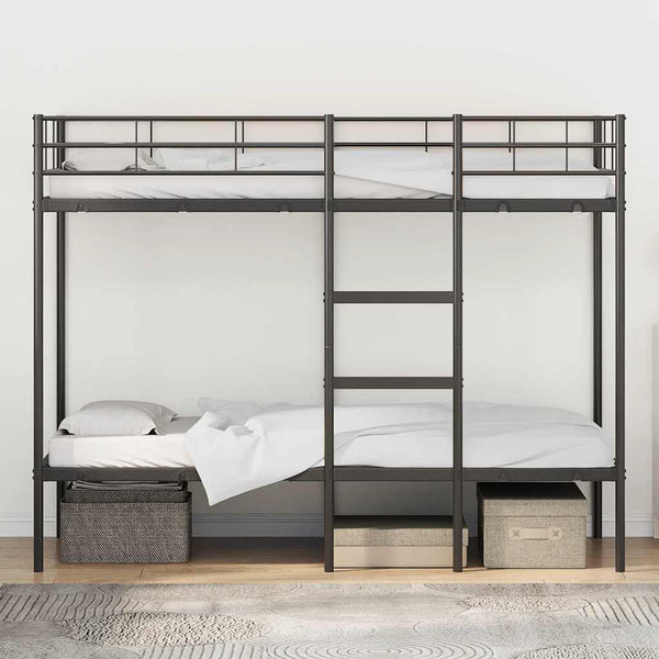 Etagenbett 80x200 cm Stahl Schwarz