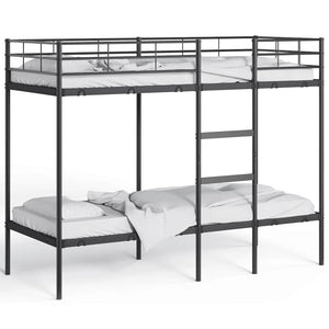 Etagenbett 80x200 cm Stahl Schwarz