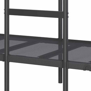 Etagenbett 80x200 cm Stahl Schwarz