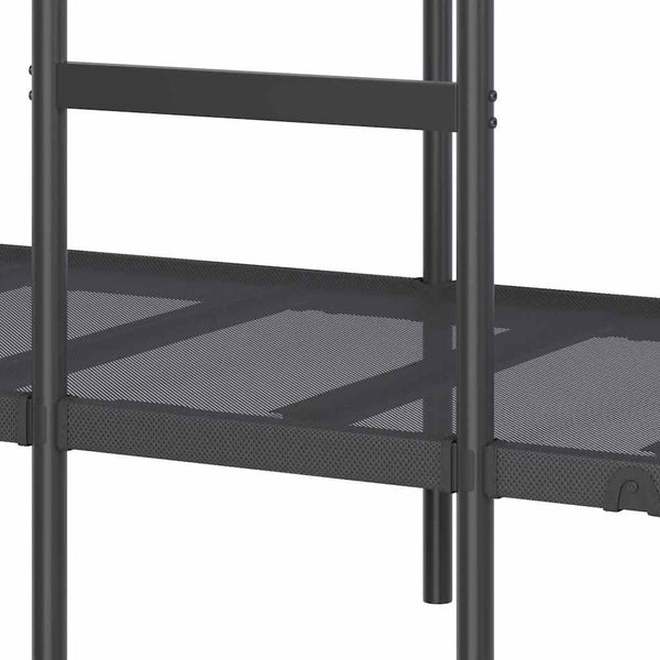 Etagenbett 80x200 cm Stahl Schwarz