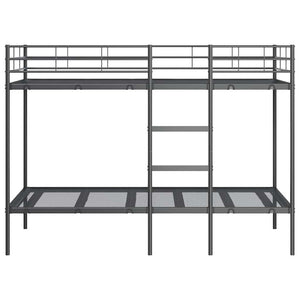 Etagenbett Schwarz 90x190 cm Stahl