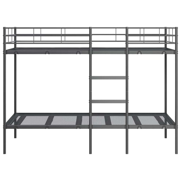 Etagenbett Schwarz 90x190 cm Stahl