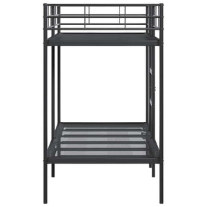 Etagenbett Schwarz 90x190 cm Stahl