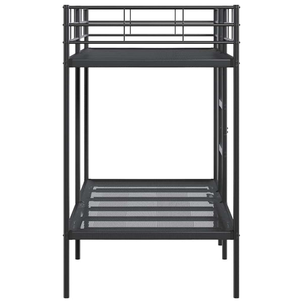 Etagenbett Schwarz 90x190 cm Stahl
