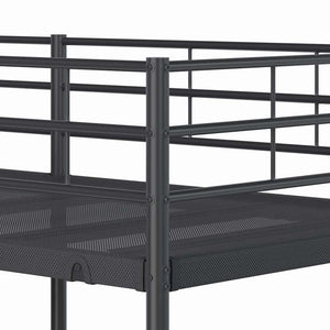 Etagenbett Schwarz 90x190 cm Stahl