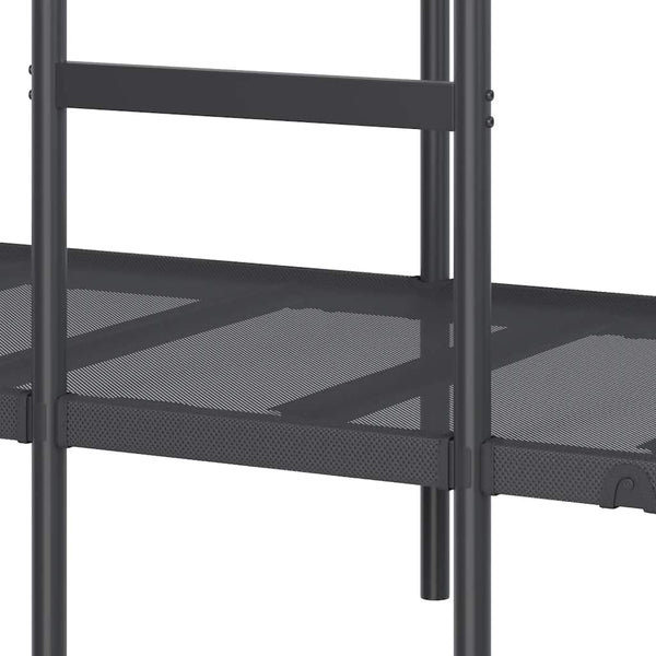 Etagenbett Schwarz 90x190 cm Stahl