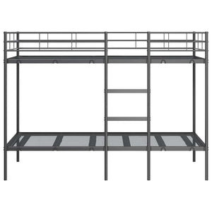 Etagenbett Schwarz 90x200 cm Stahl