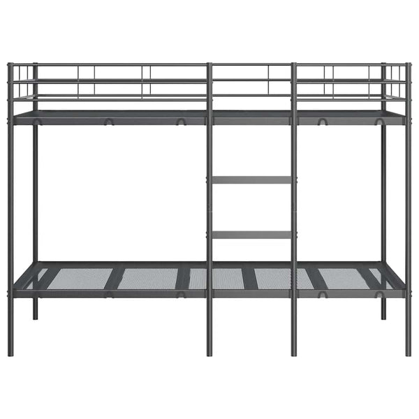 Etagenbett Schwarz 90x200 cm Stahl