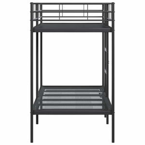 Etagenbett Schwarz 90x200 cm Stahl