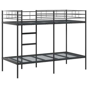 Etagenbett Schwarz 90x200 cm Stahl