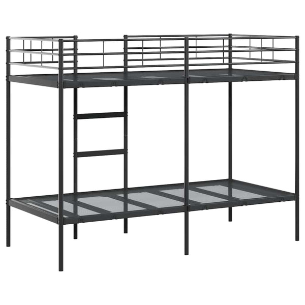 Etagenbett Schwarz 90x200 cm Stahl