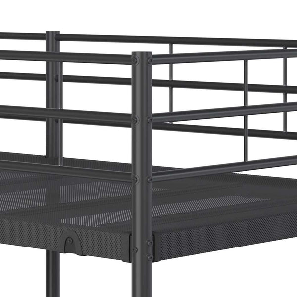 Etagenbett Schwarz 90x200 cm Stahl