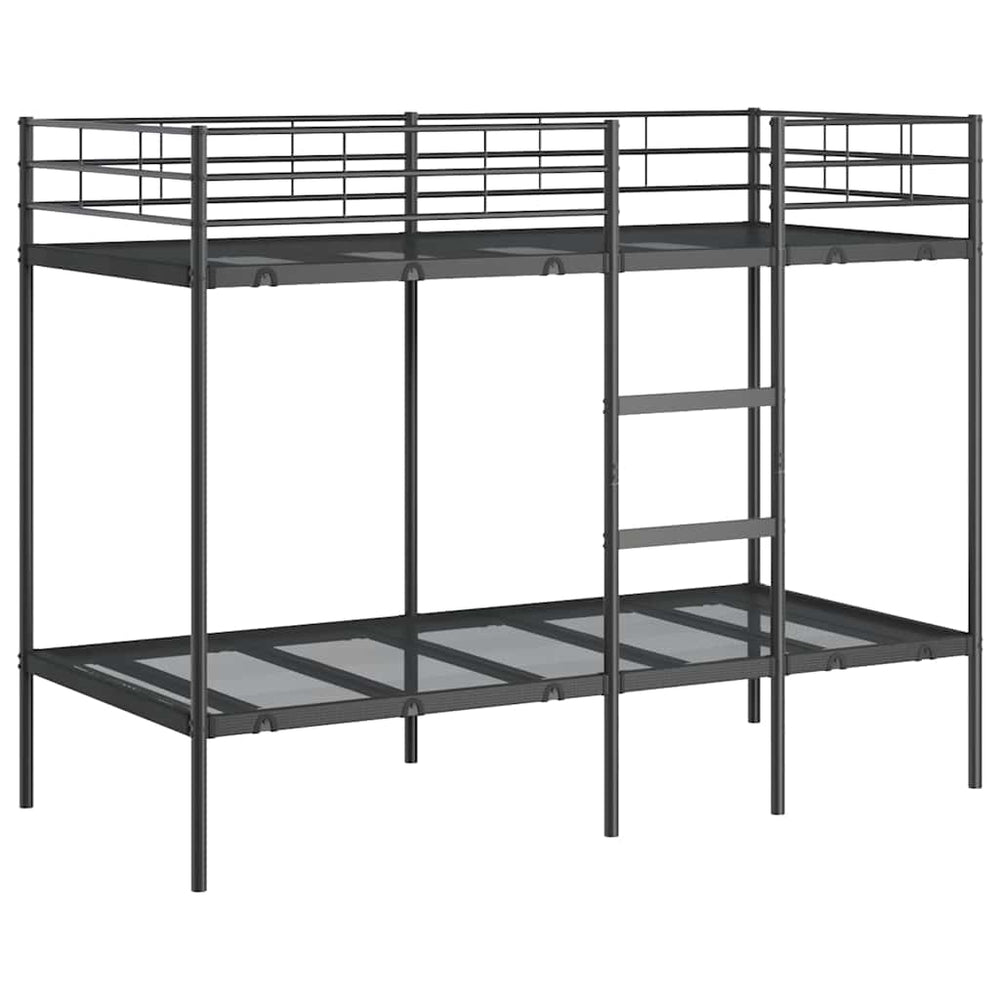Etagenbett Schwarz 100x190 cm Stahl