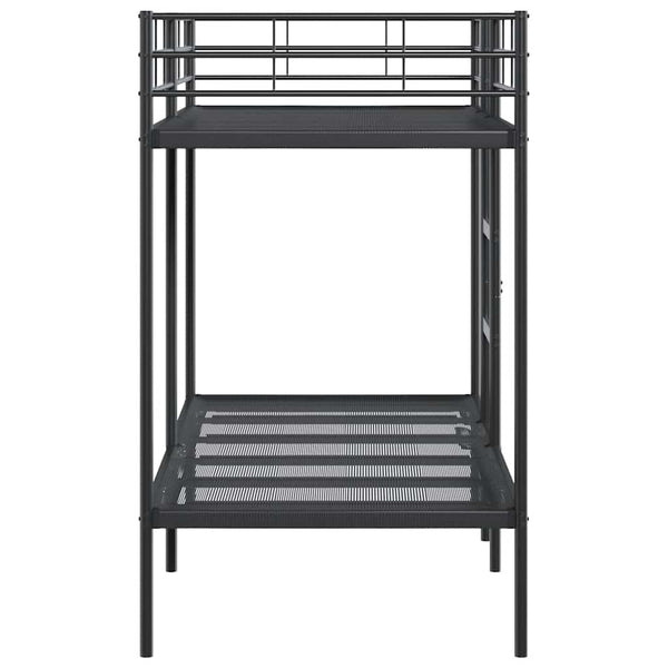 Etagenbett Schwarz 100x190 cm Stahl