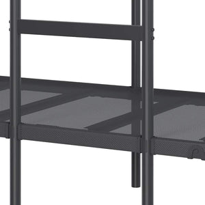 Etagenbett Schwarz 100x190 cm Stahl