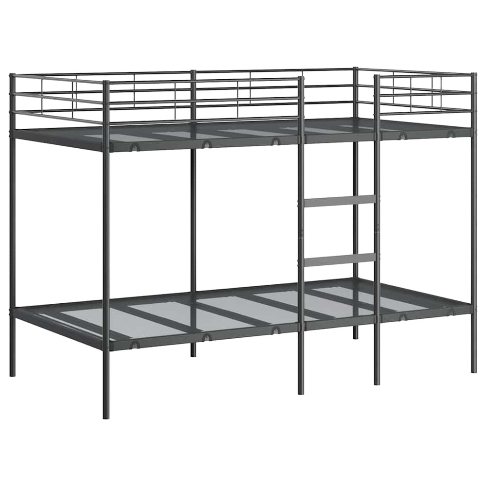 Etagenbett Schwarz 100x200 cm Stahl