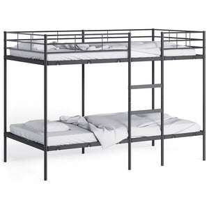 Etagenbett Schwarz 100x200 cm Stahl