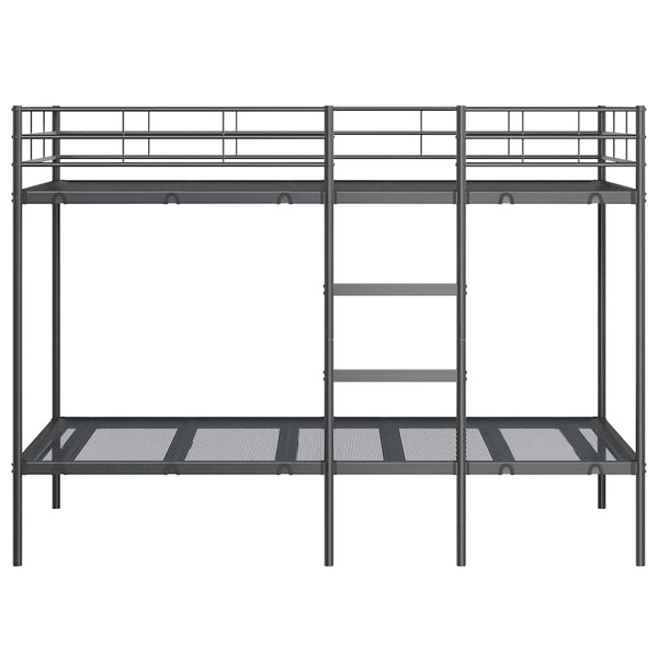 Etagenbett Schwarz 100x200 cm Stahl