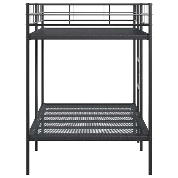 Etagenbett Schwarz 100x200 cm Stahl