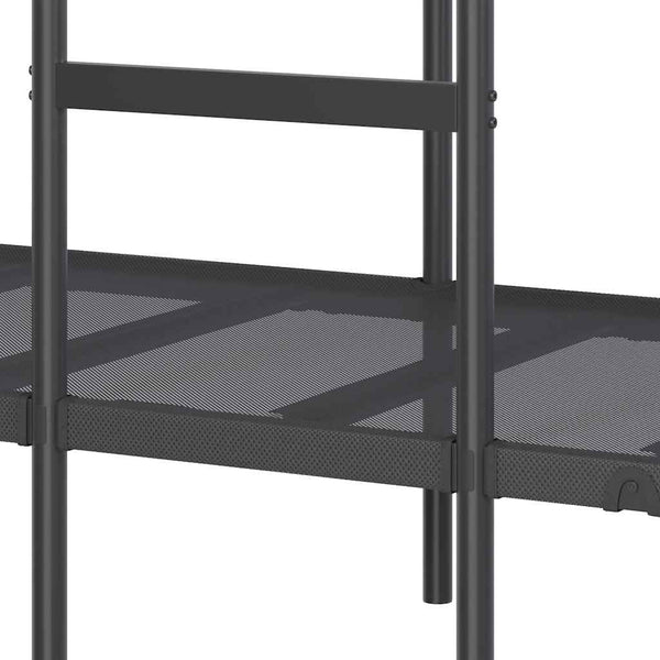 Etagenbett Schwarz 100x200 cm Stahl
