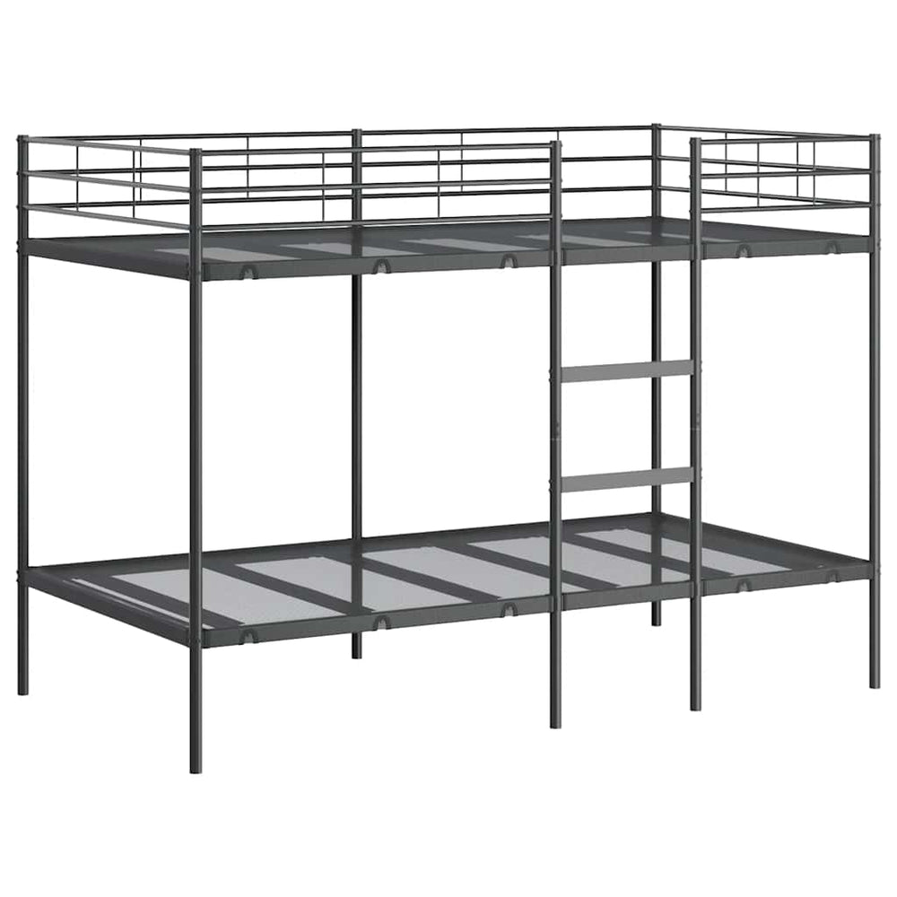 Schwarzes Etagenbett 107x203 cm Stahl