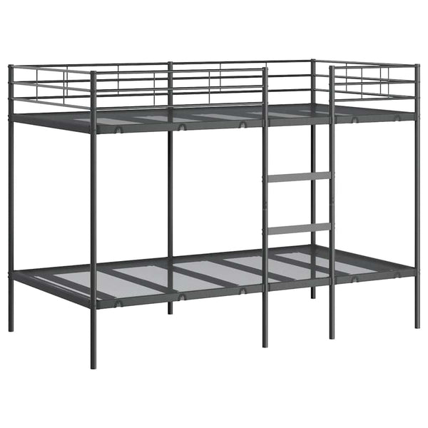 Schwarzes Etagenbett 107x203 cm Stahl